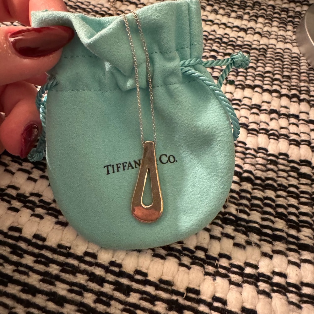 Tiffany & Co. Silver Teardrop Necklace